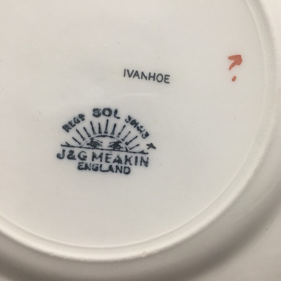 J & G Meakin SOL Ivanhoe Bread And Butter Plate 6” Made In England - Picture 3 of 11
